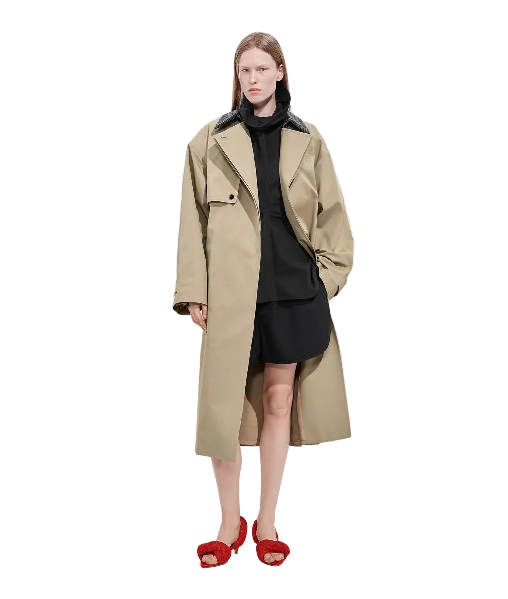 Cotton trench coat-BOTTEGA VENETA-309150-40-Verso