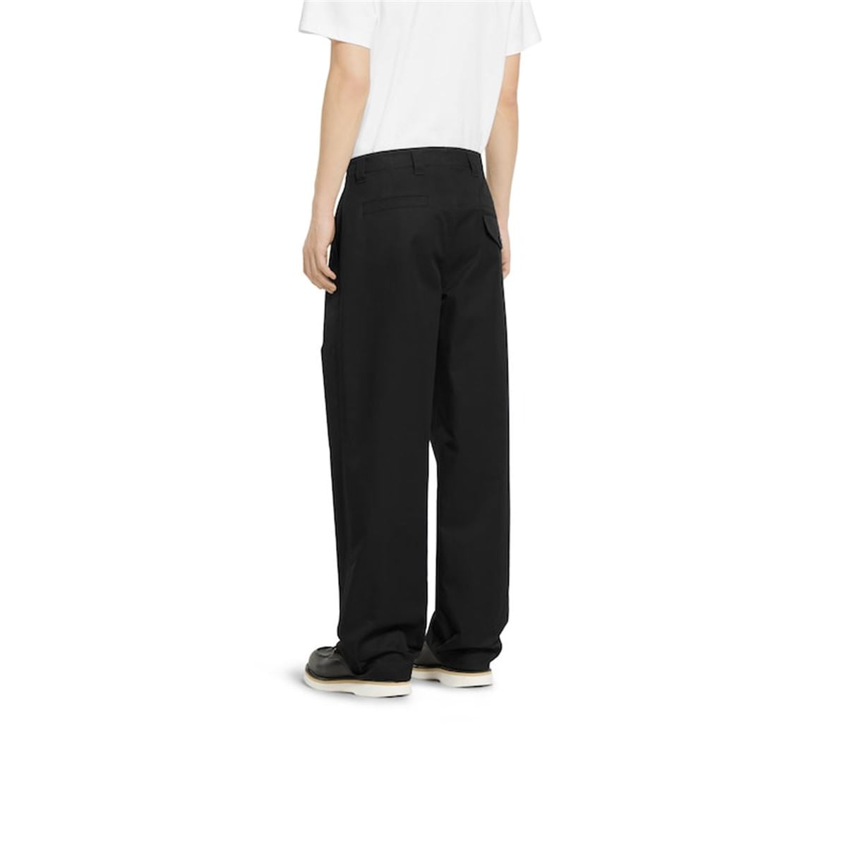 COTTON TWILL PANT WITH WEB DETAIL-GUCCI-Verso