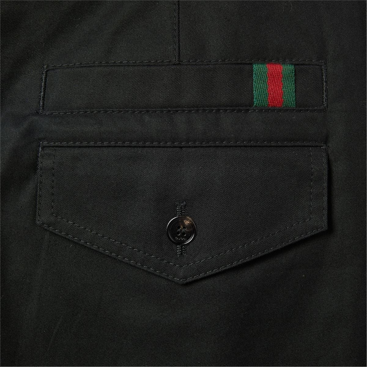 COTTON TWILL PANT WITH WEB DETAIL-GUCCI-Verso