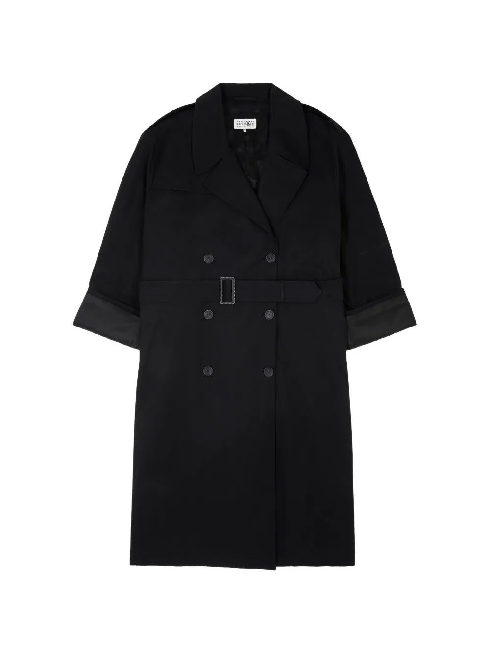 Cotton Twill Trench Coat-MM6-309452-40-Verso