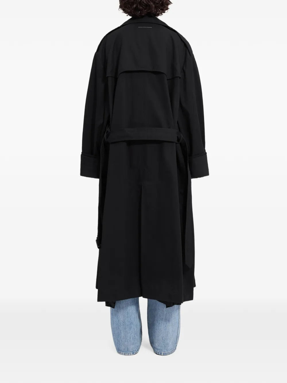 Cotton Twill Trench Coat-MM6-Verso