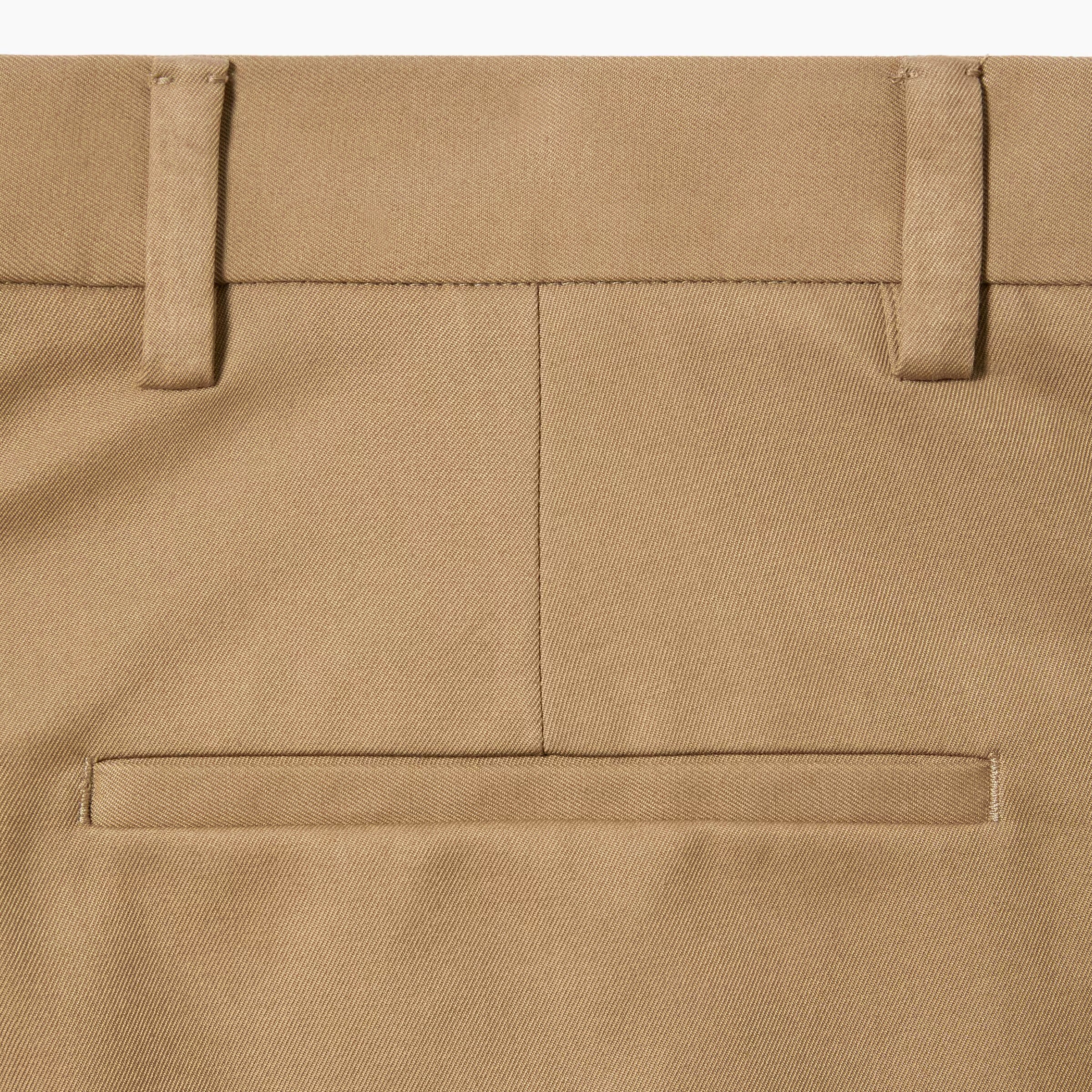 Cotton twill trousers with web detail-GUCCI-Verso