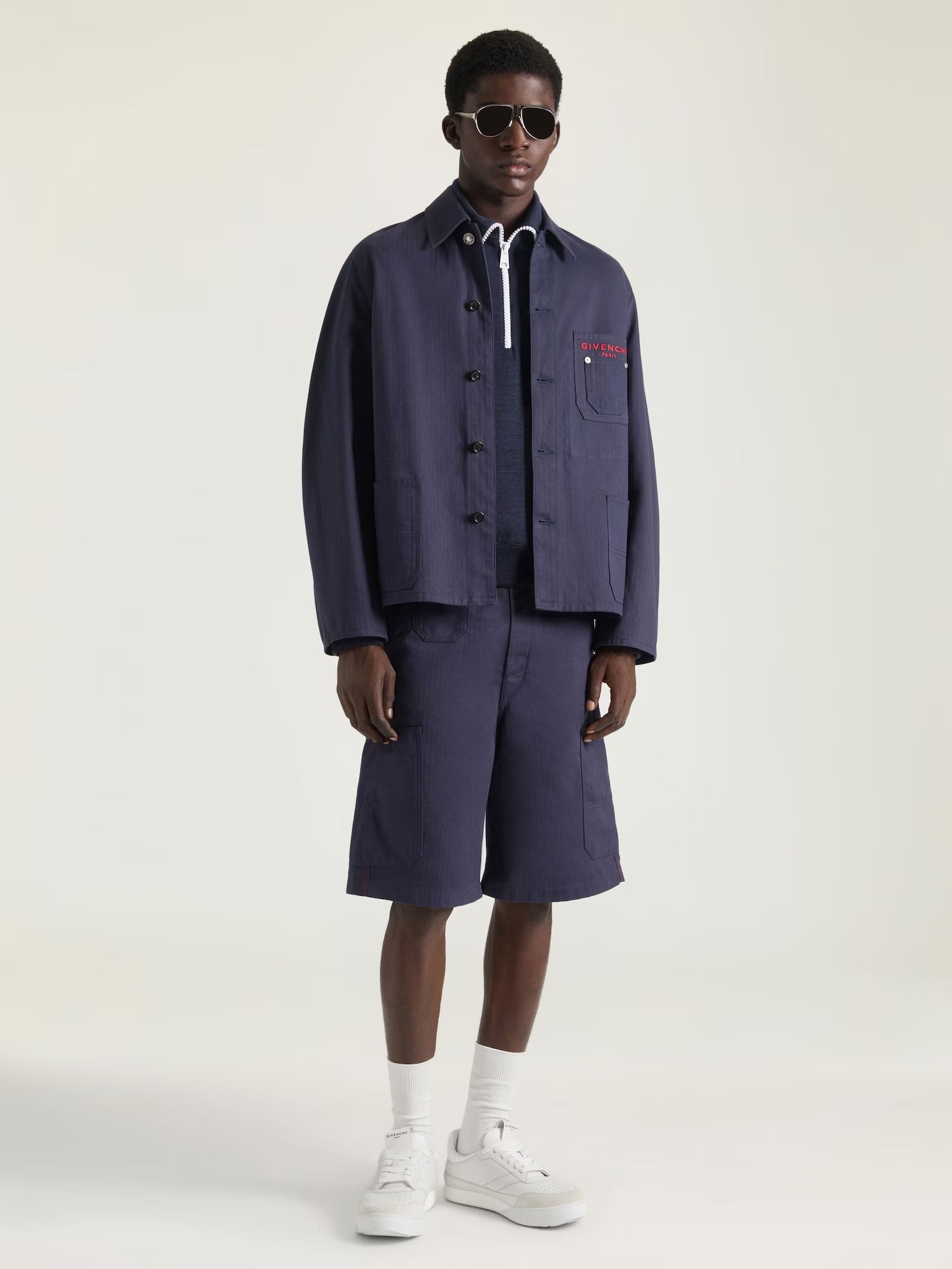 Couture Seam Button-up Overshirt-GIVENCHY-Verso