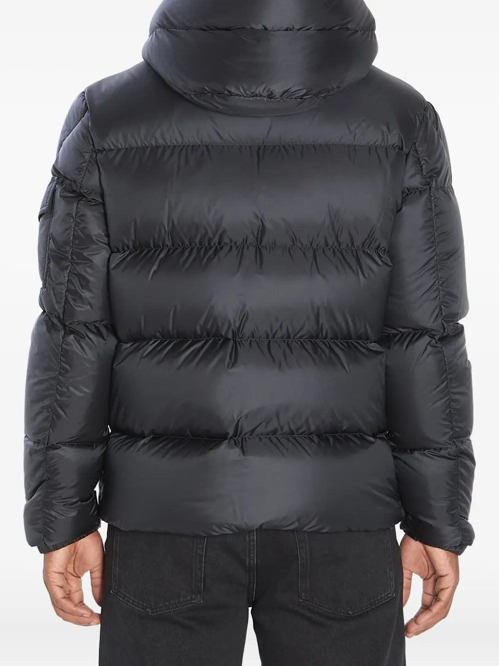 Couyere Hooded Short Down Jacket-MONCLER-Verso