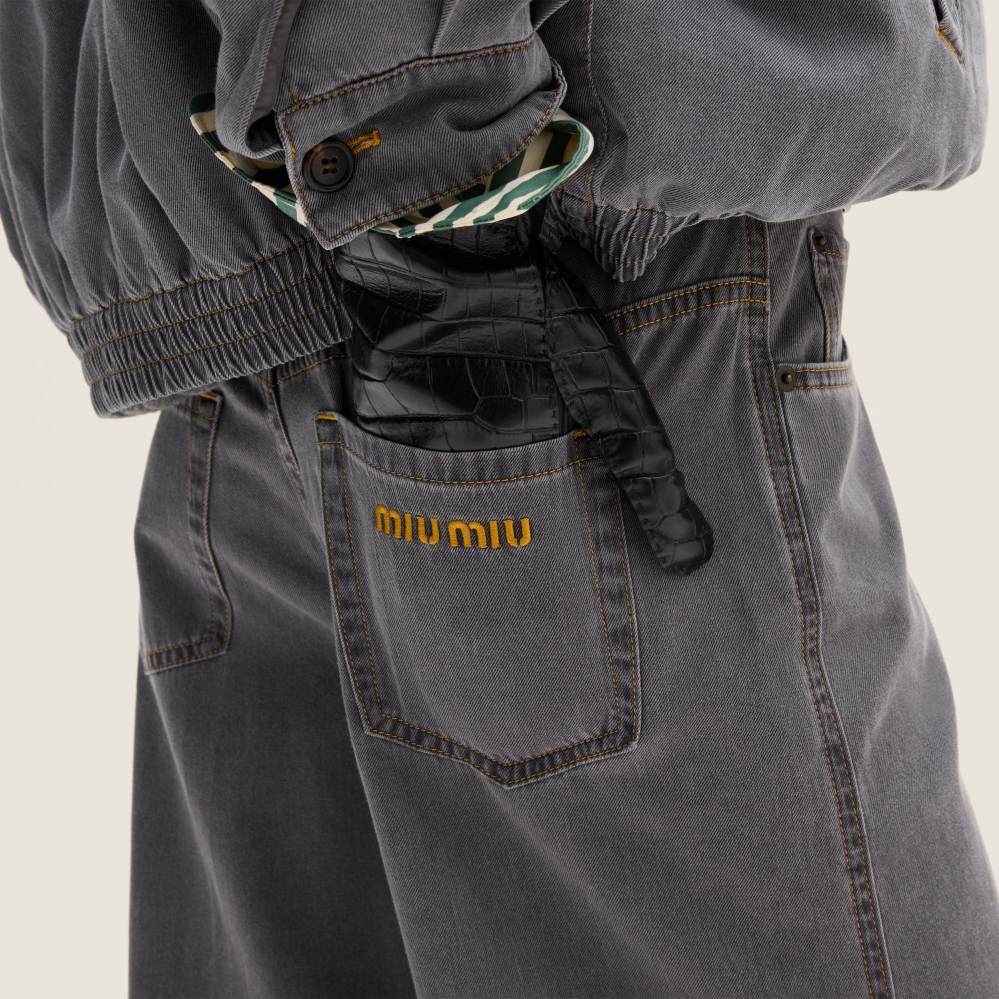 CHAMBRAY JEANS -  MIU MIU -  Verso