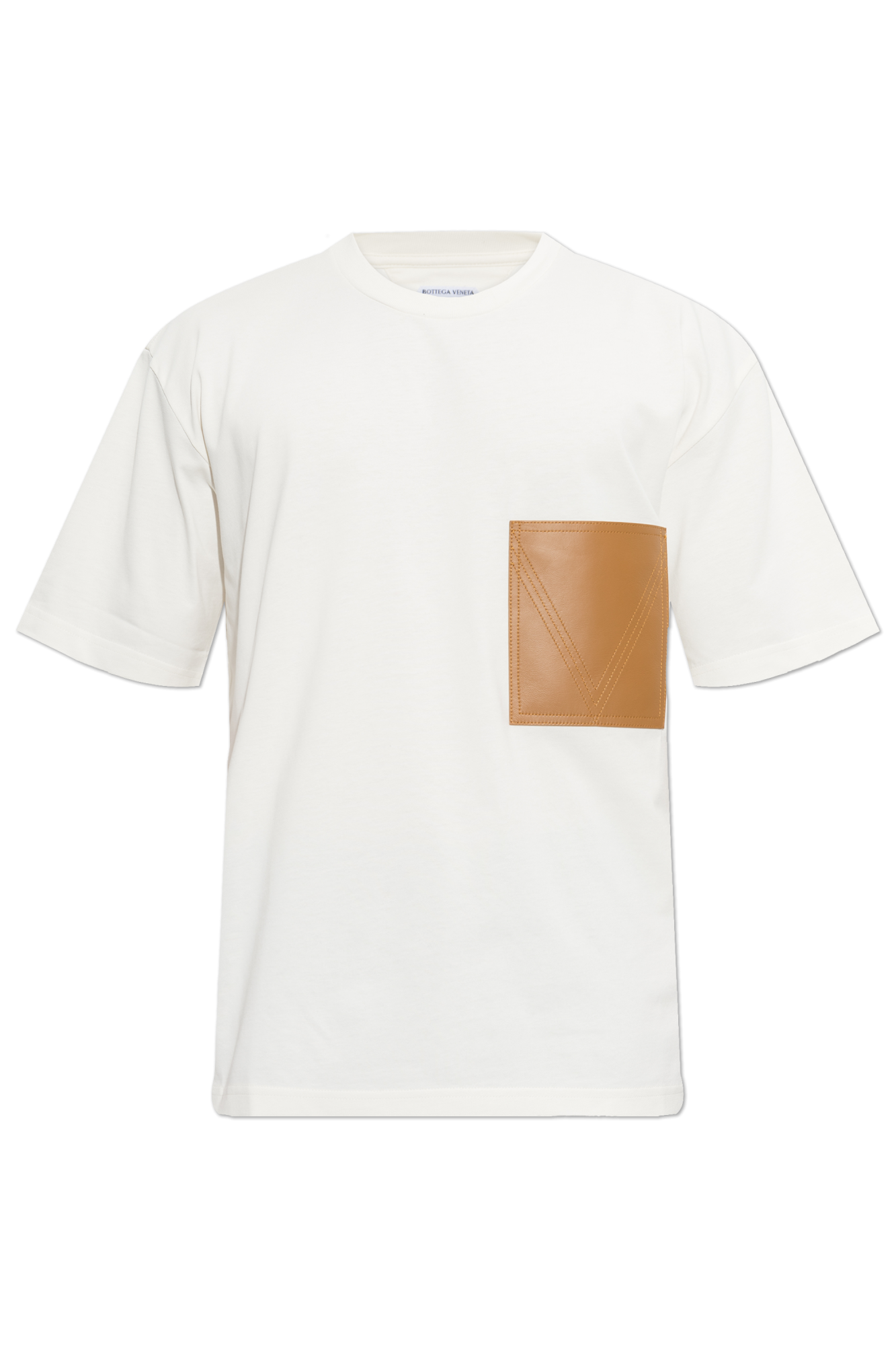 Cream 'oversized' t-shirt-BOTTEGA VENETA-Verso
