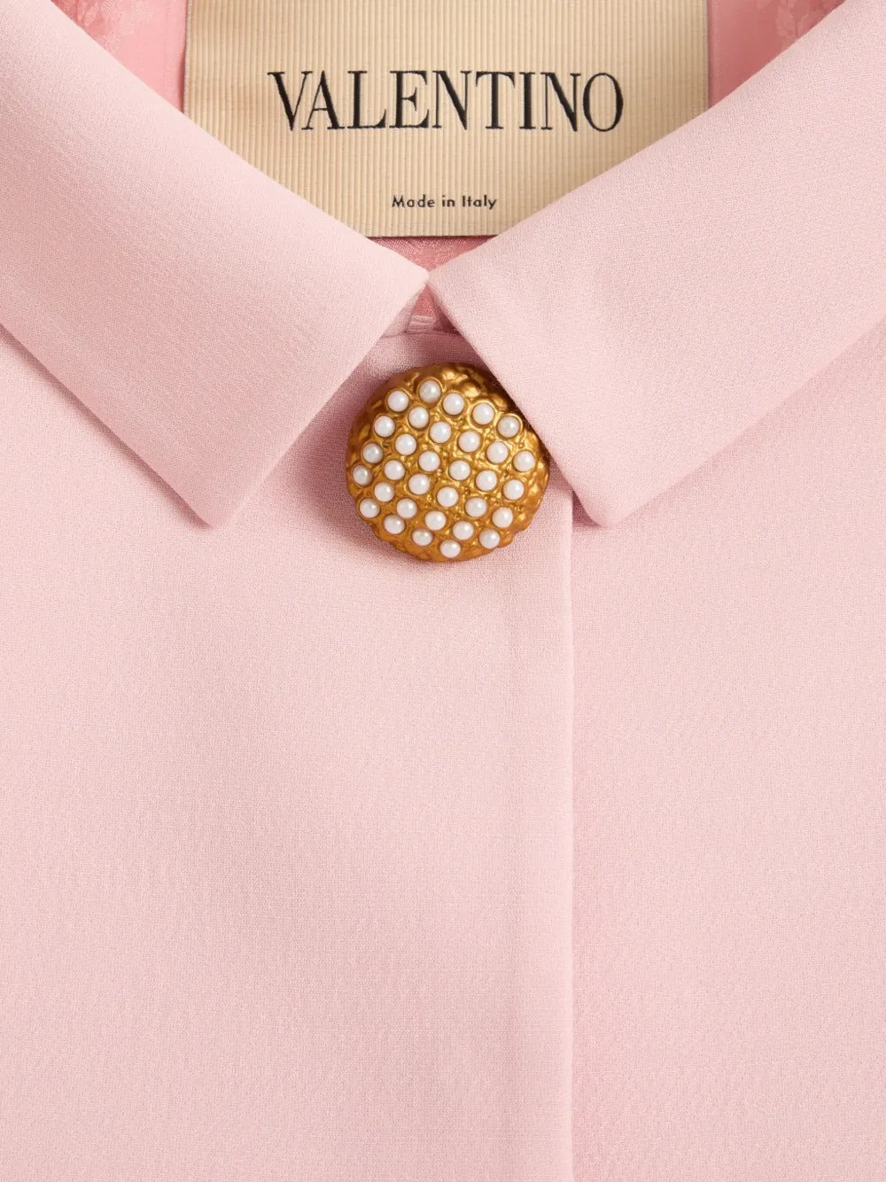 Crepe couture jacket with feathers