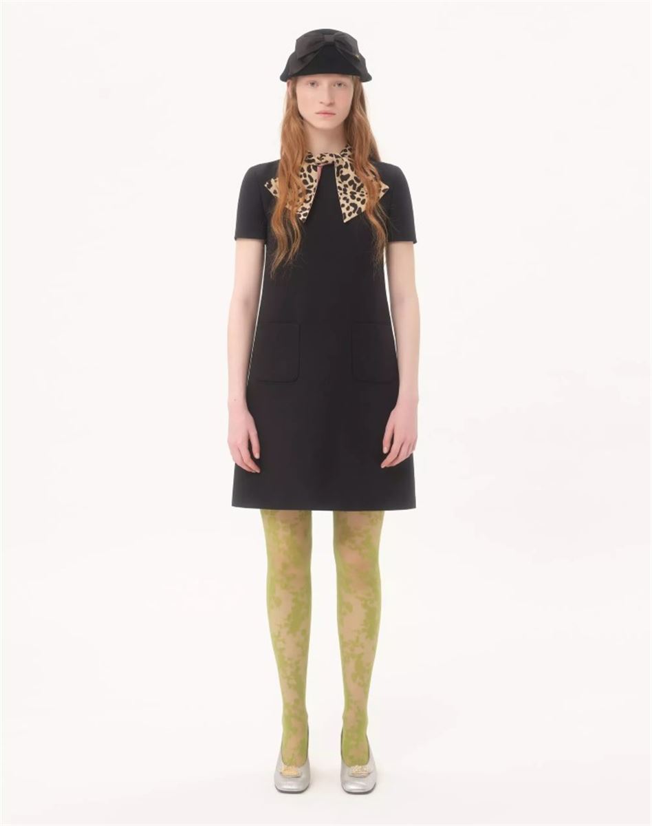 CREPE COUTURE SHORT DRESS-VALENTINO-Verso
