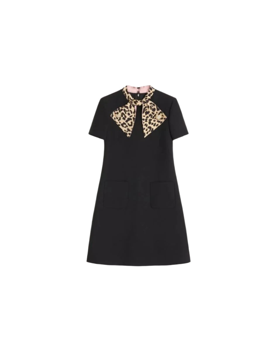 CREPE COUTURE SHORT DRESS-VALENTINO-Verso