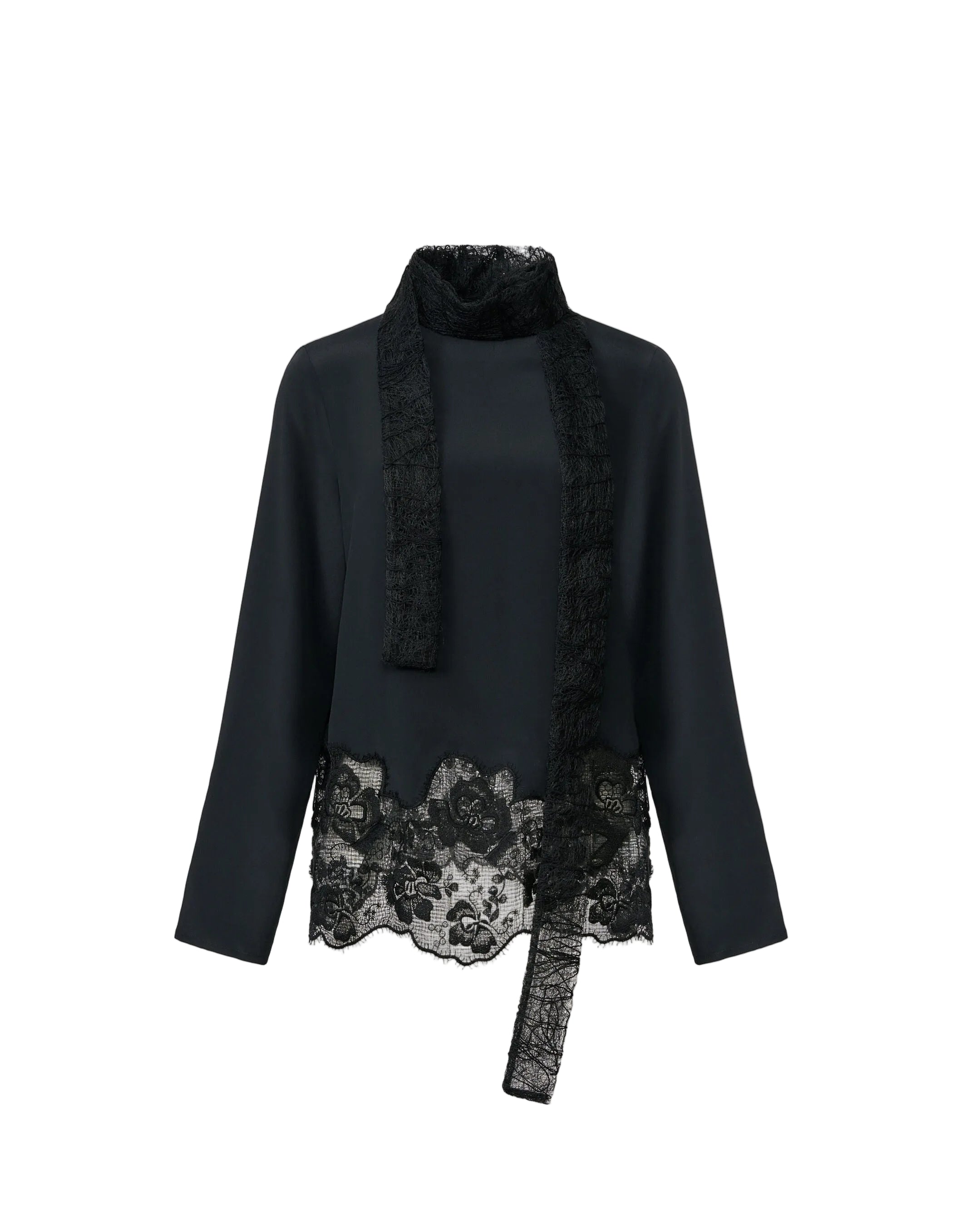 Crêpe de chine top-FABIANA FILIPPI-313551-40-Verso