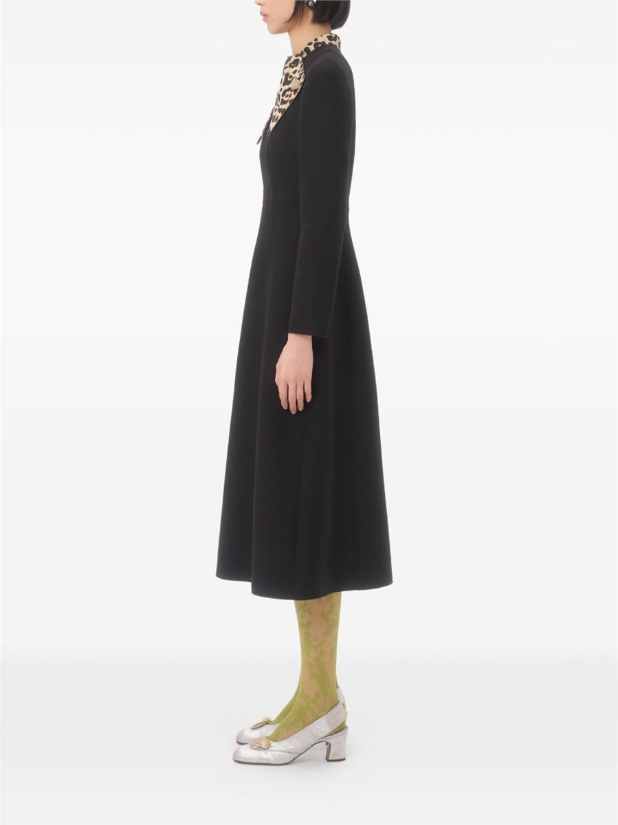 Crepe midi dress-VALENTINO-Verso