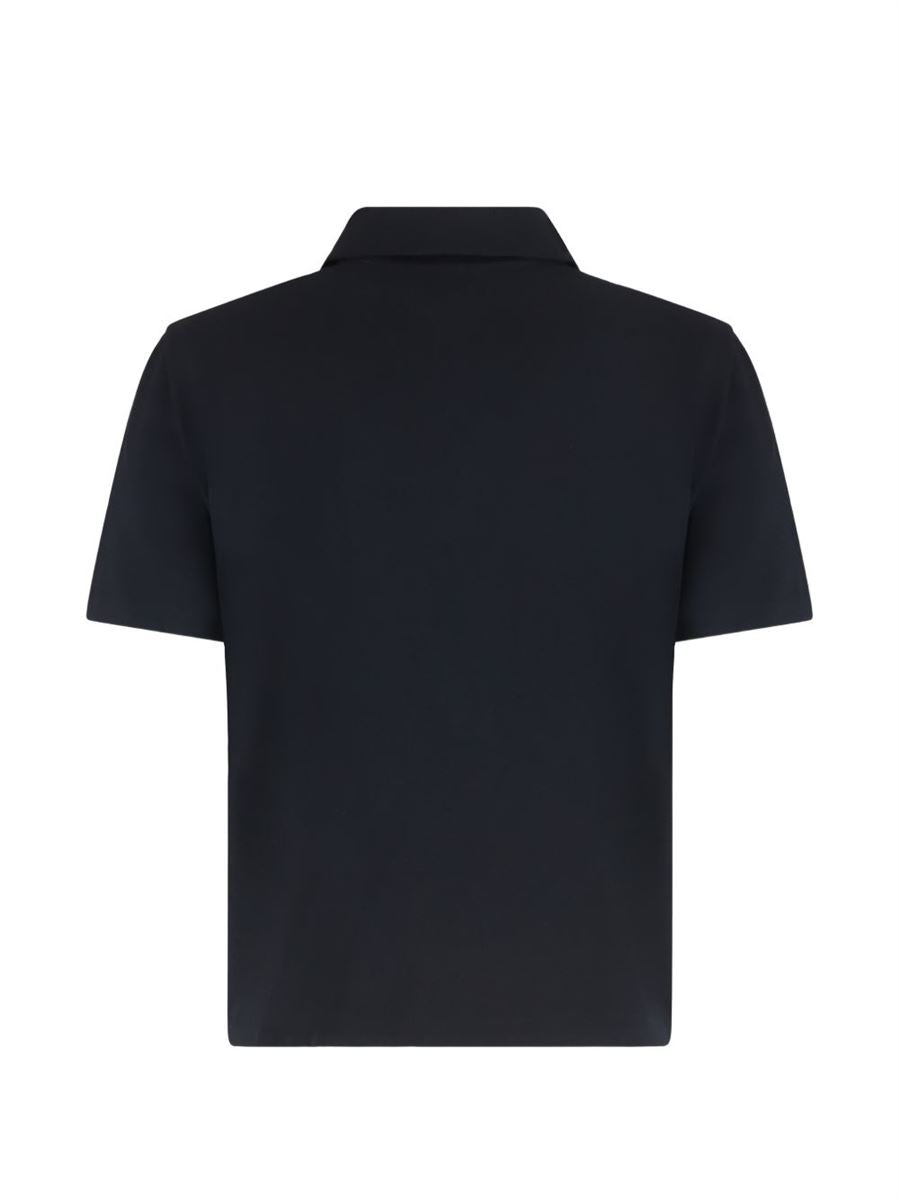 Buttoned polo top-VINCE-Verso