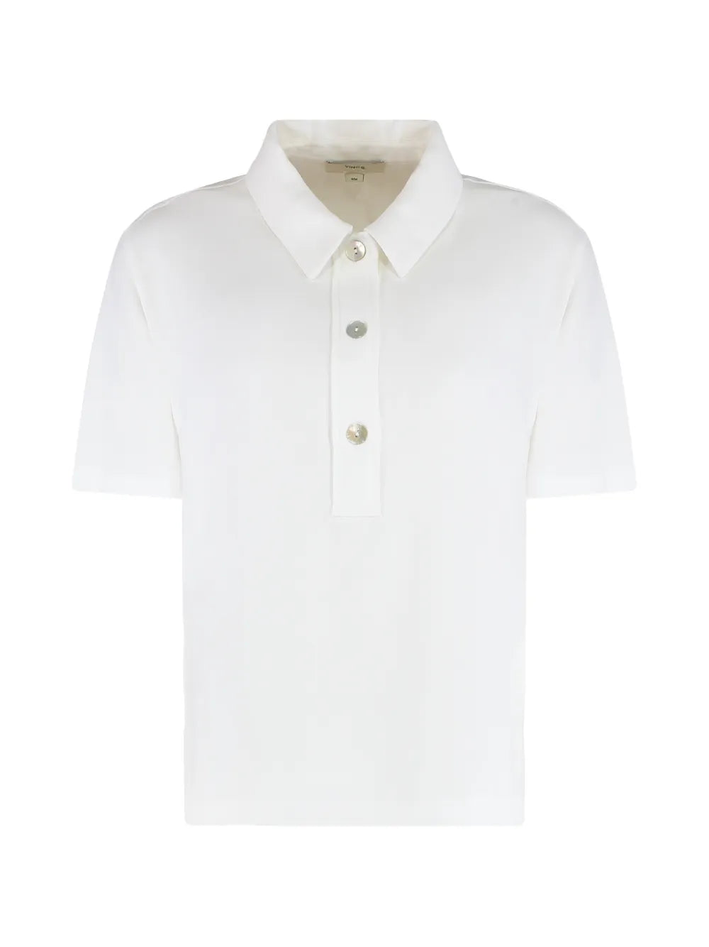 Buttoned polo top-VINCE-Verso