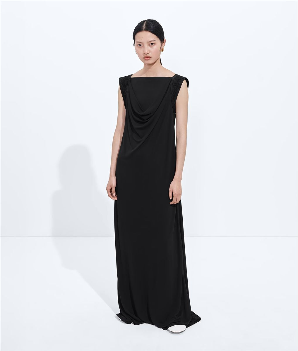 Crepe Viscose Jersey Dress-BOTTEGA VENETA-Verso