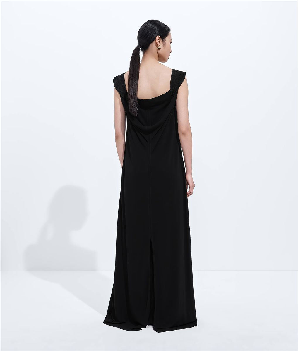 Crepe Viscose Jersey Dress-BOTTEGA VENETA-Verso
