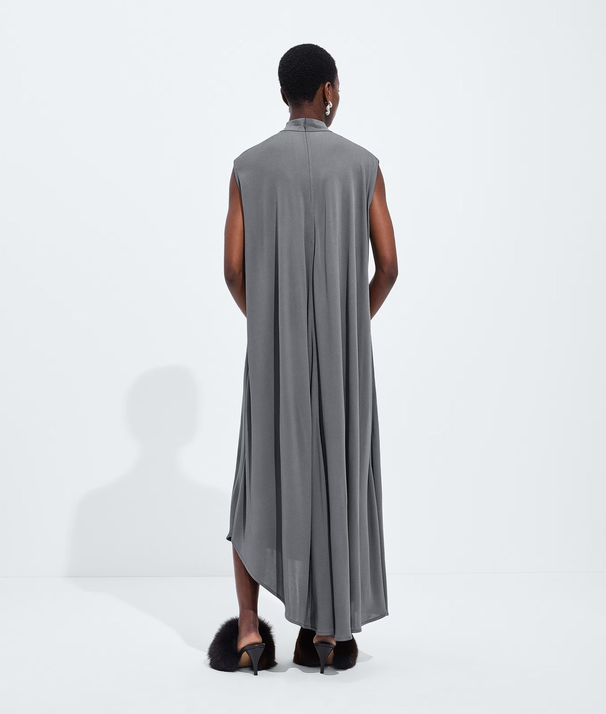 Crepe viscose jersey dress-BOTTEGA VENETA-Verso
