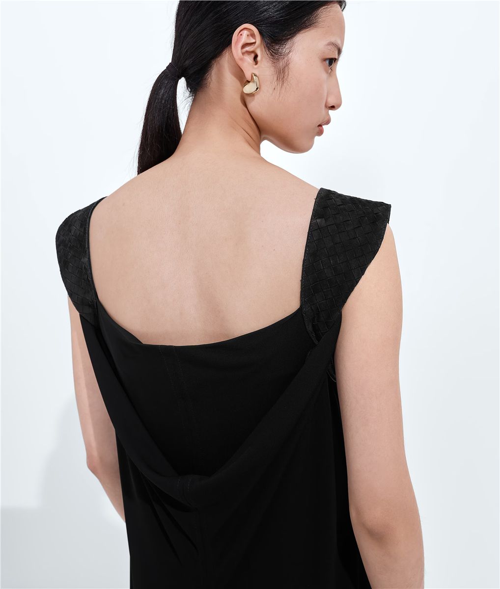 Crepe Viscose Jersey Dress-BOTTEGA VENETA-Verso
