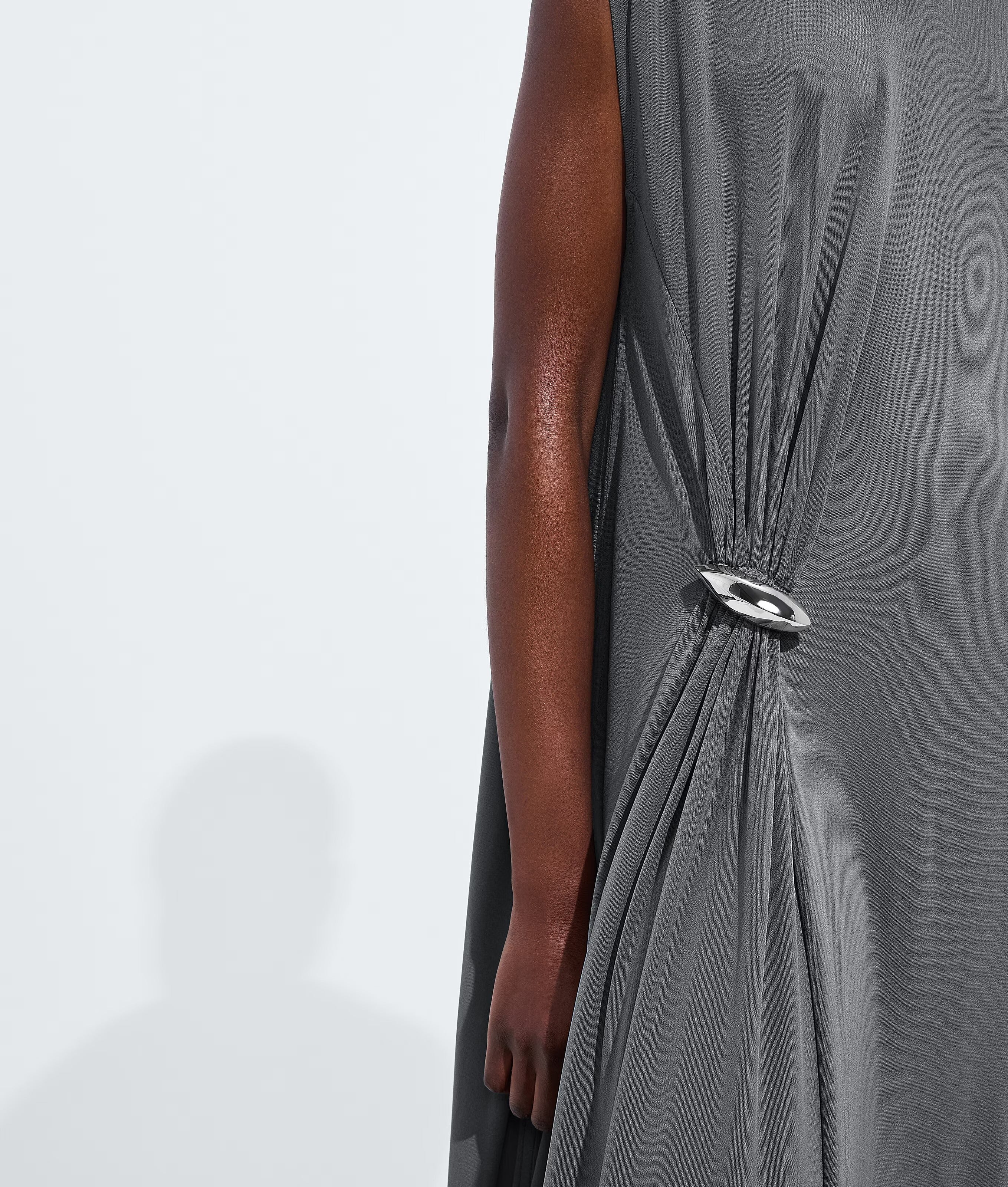 Crepe viscose jersey dress-BOTTEGA VENETA-Verso