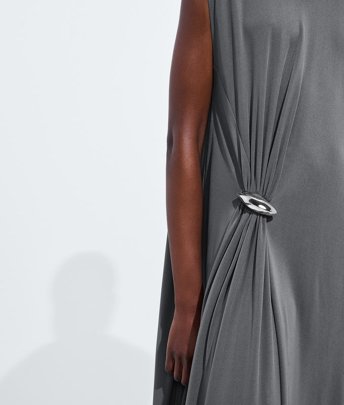 Crepe viscose jersey dress-BOTTEGA VENETA-Verso