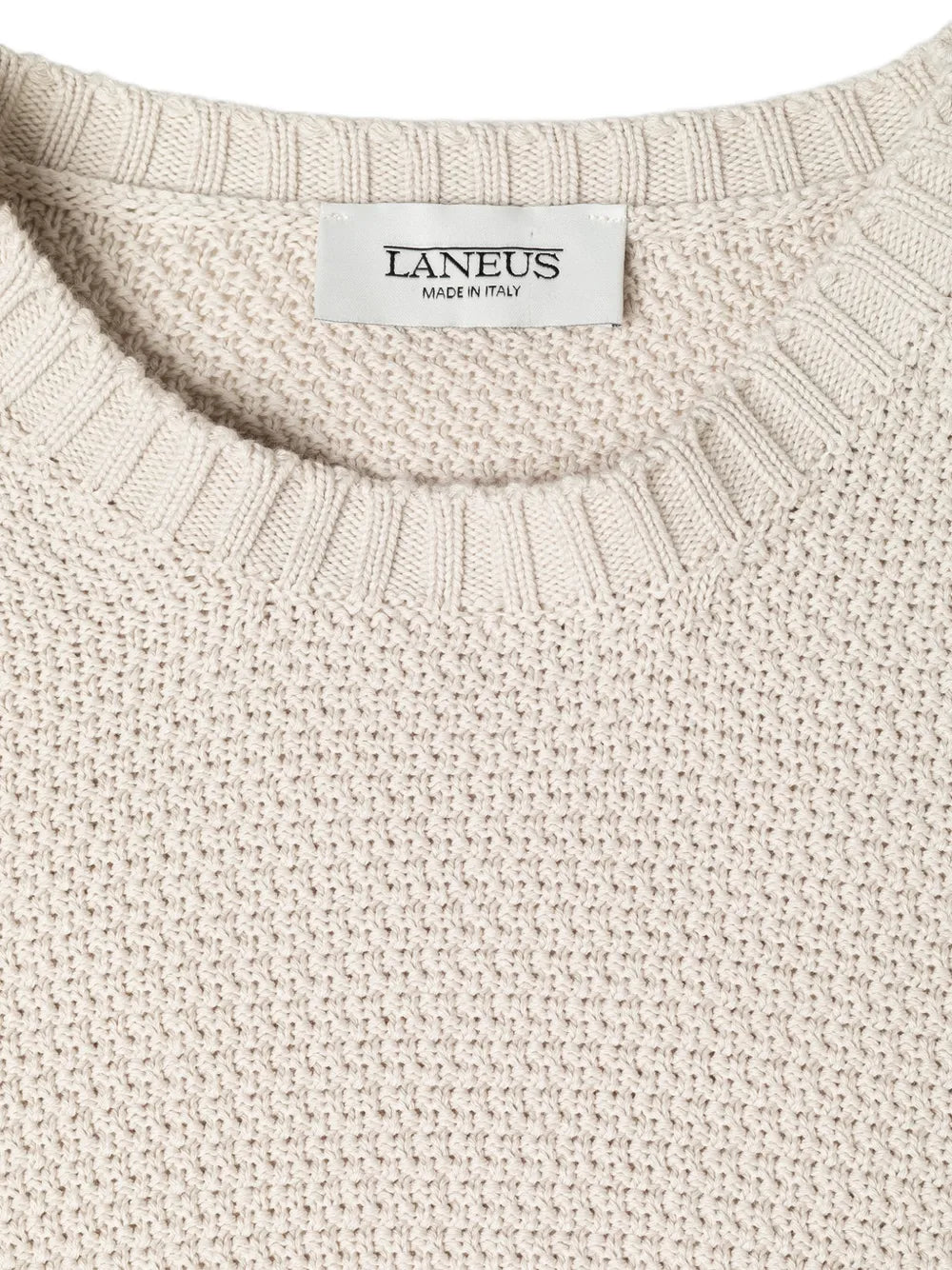 Crew-neck knitted sweater-LANEUS-Verso