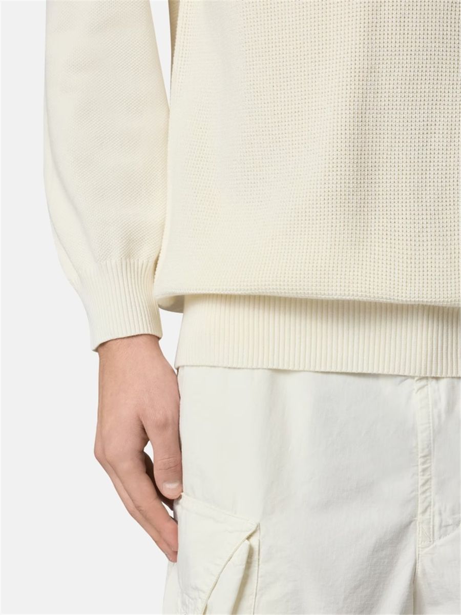 Crew-neck logo-patch sweater-STONE ISLAND-Verso