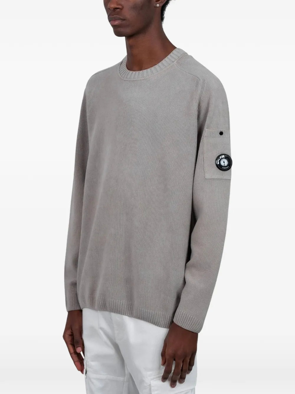 Crew-neck long-sleeve sweater-C.P. COMPANY-Verso