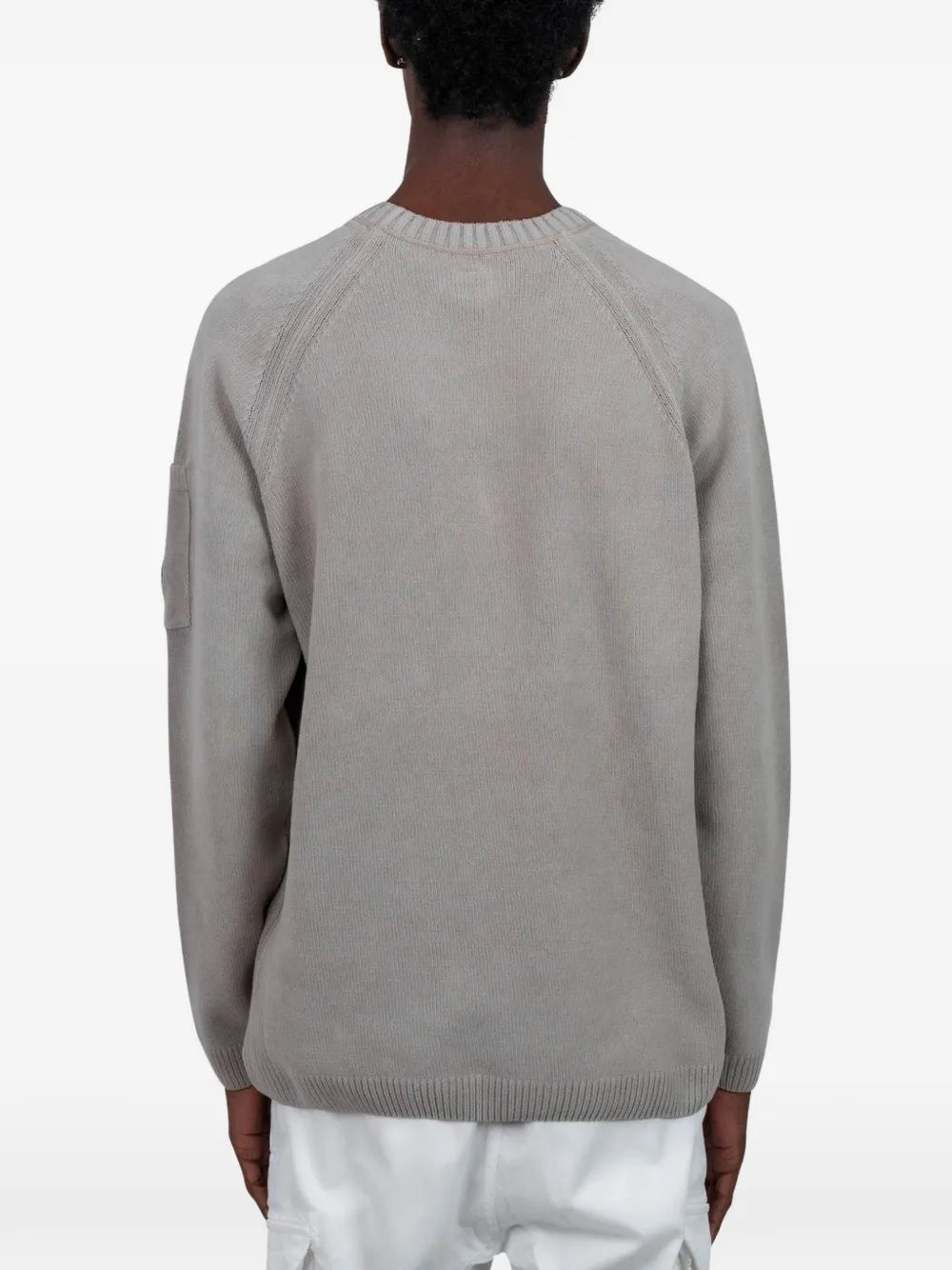 Crew-neck long-sleeve sweater-C.P. COMPANY-Verso