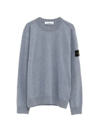 Crew-neck patch sweater