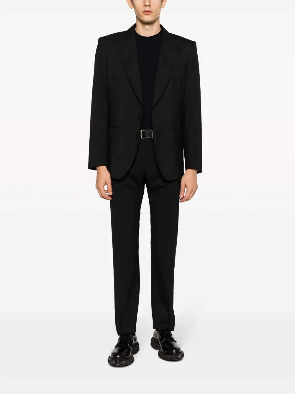 Crew-neck short-sleeve t-shirt-GIORGIO ARMANI-Verso