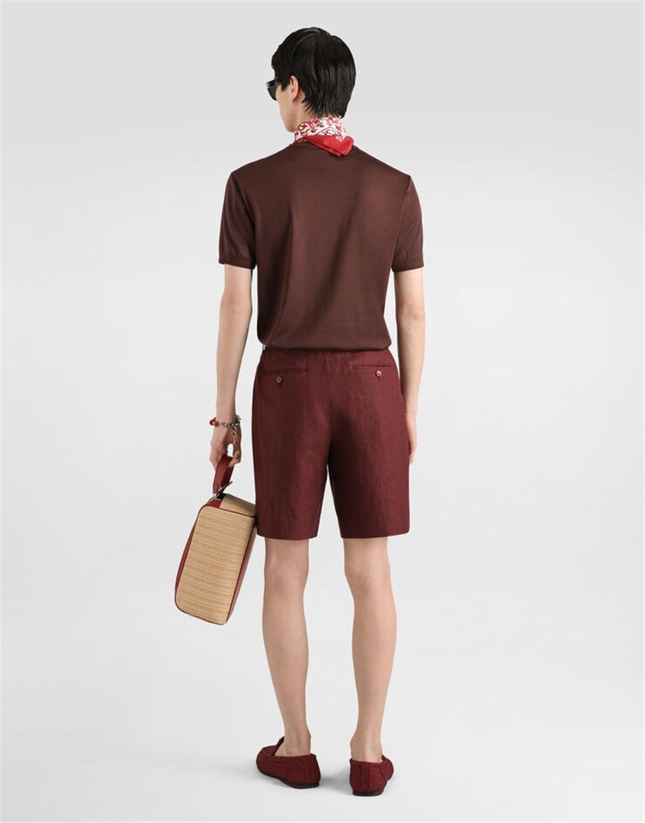 Crew neck silk t-shirt-DOLCE&GABBANA-Verso