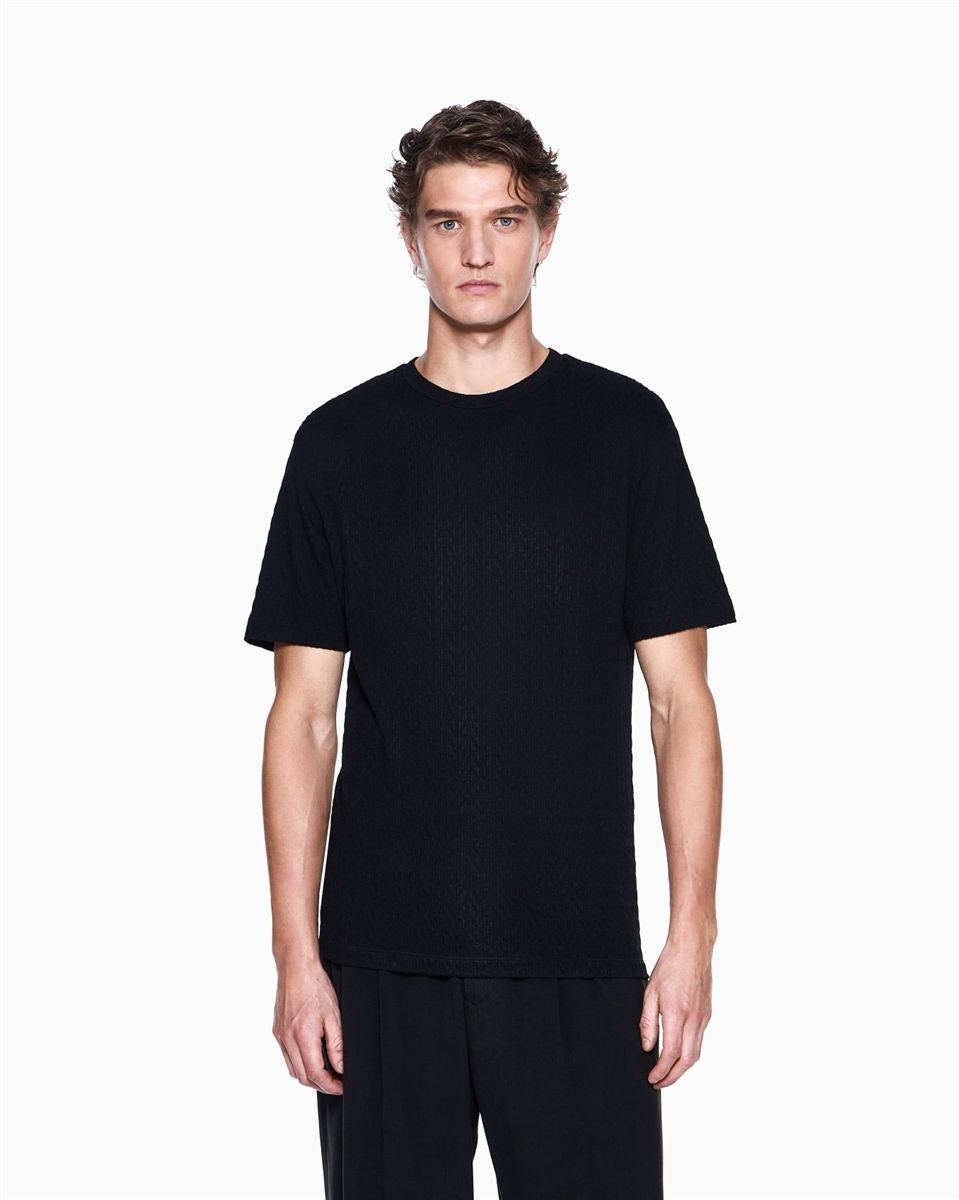 Asv viscose blend t-shirt-GIORGIO ARMANI-Verso