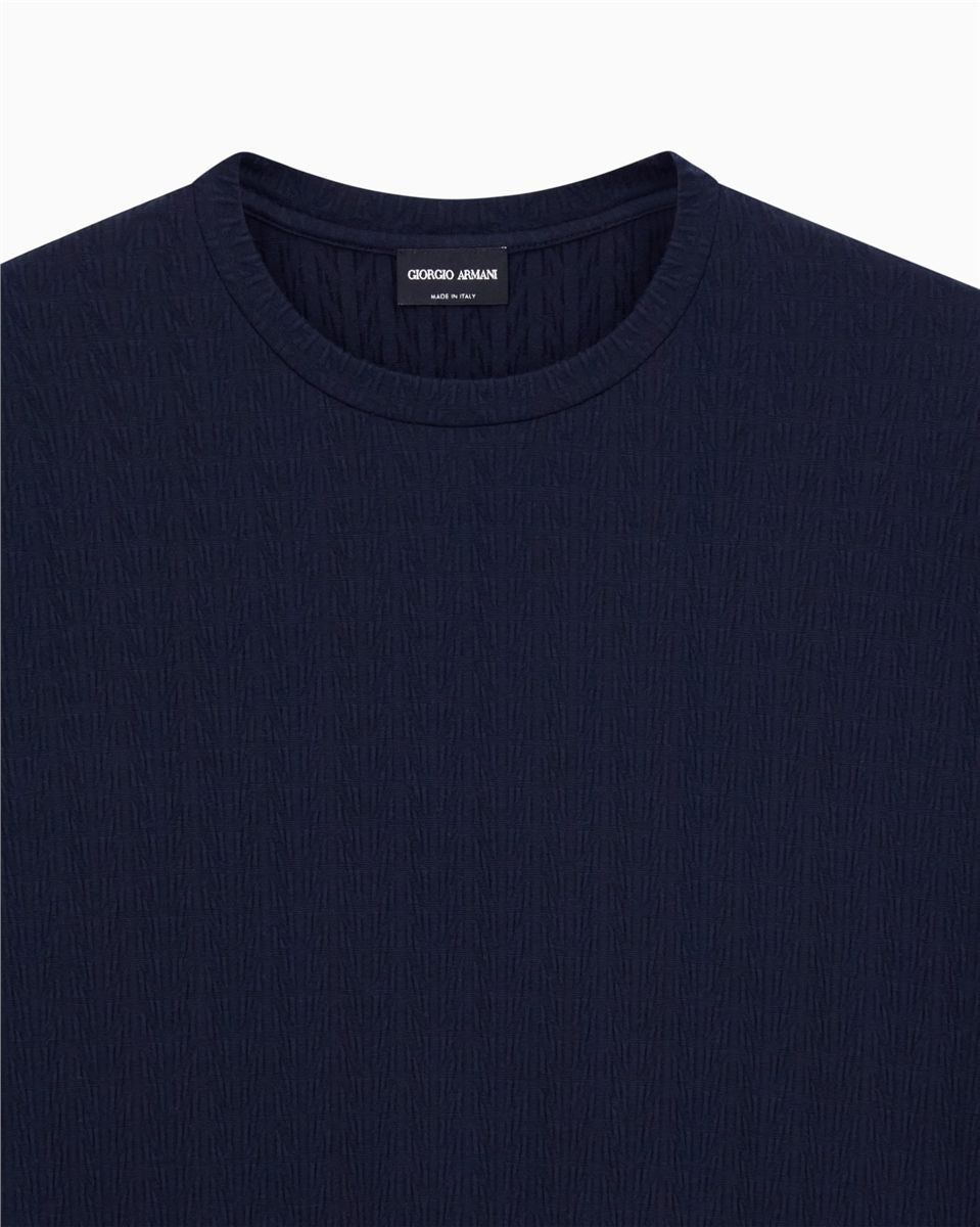 Asv viscose blend t-shirt-GIORGIO ARMANI-Verso