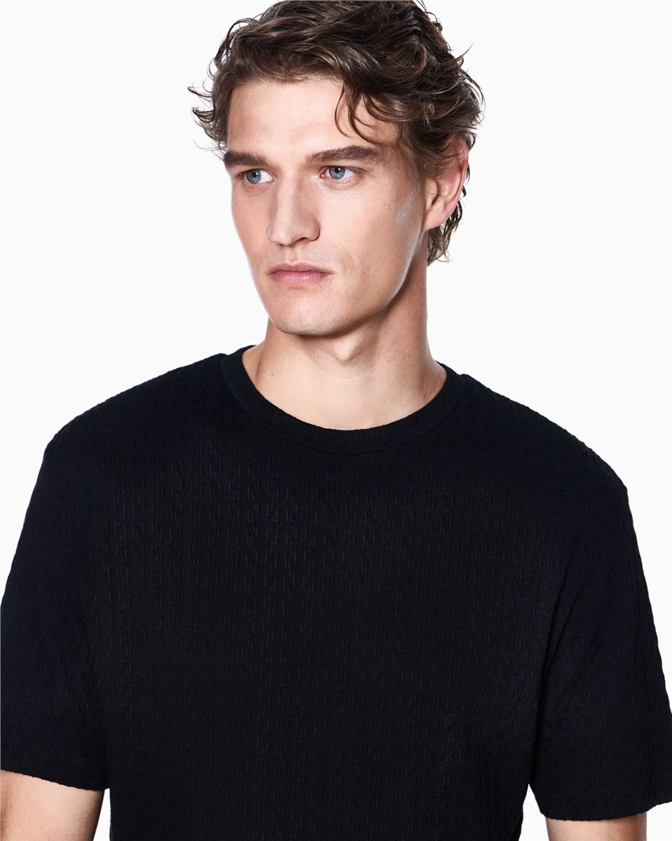 Asv viscose blend t-shirt-GIORGIO ARMANI-Verso