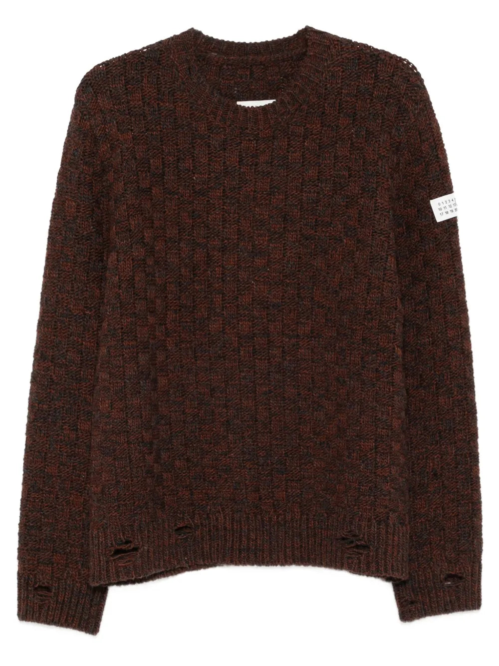 Crew-neck wool sweater-MM6-Verso