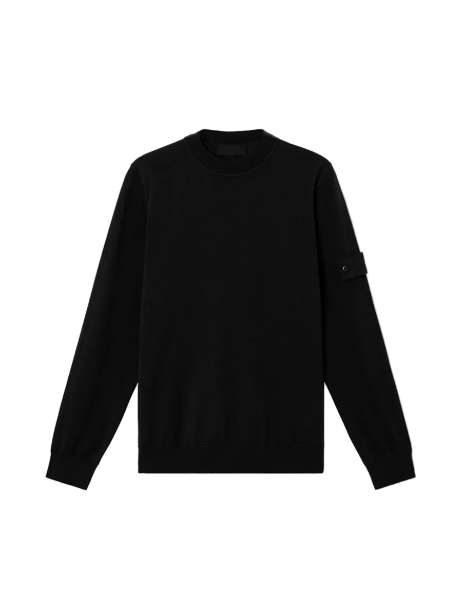 Crewneck jumper with ribbed trims-STONE ISLAND-Verso