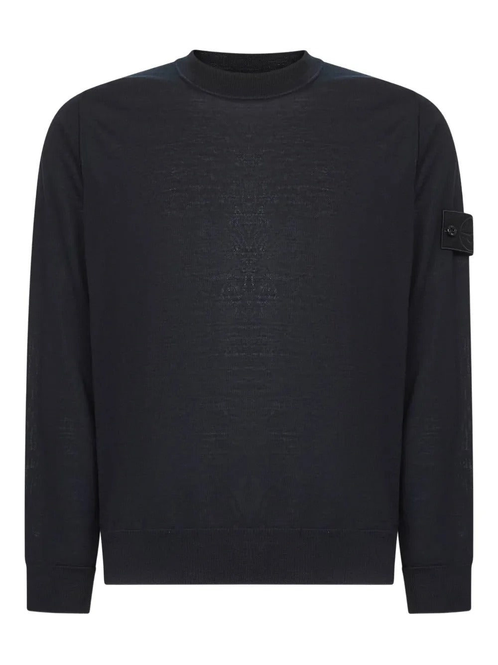 Crewneck Jumper with Ribbed Trims-STONE ISLAND-Verso