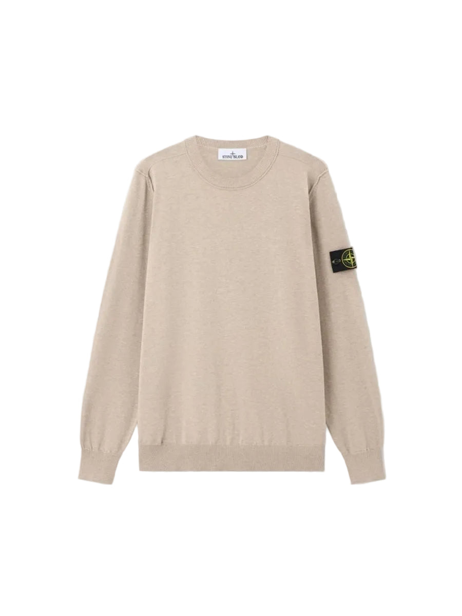 Crewneck jumper with rolled edge seams-STONE ISLAND-305430-XS-Verso