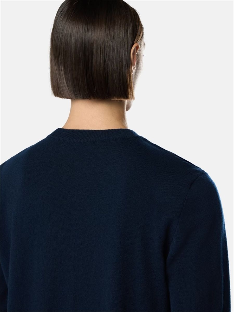 Crewneck jumper with rolled edges-STONE ISLAND-Verso