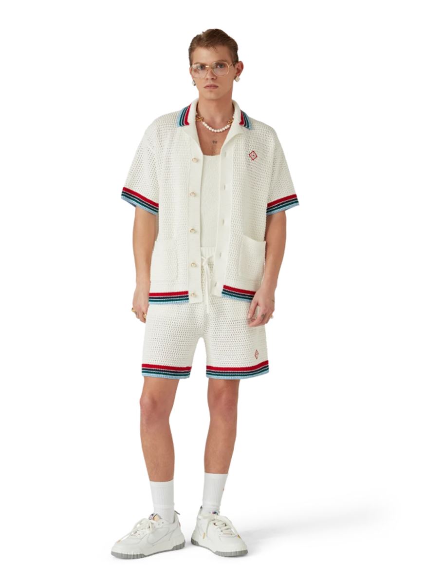 CROCHET SPORTY SHORTS - CASABLANCA - Verso