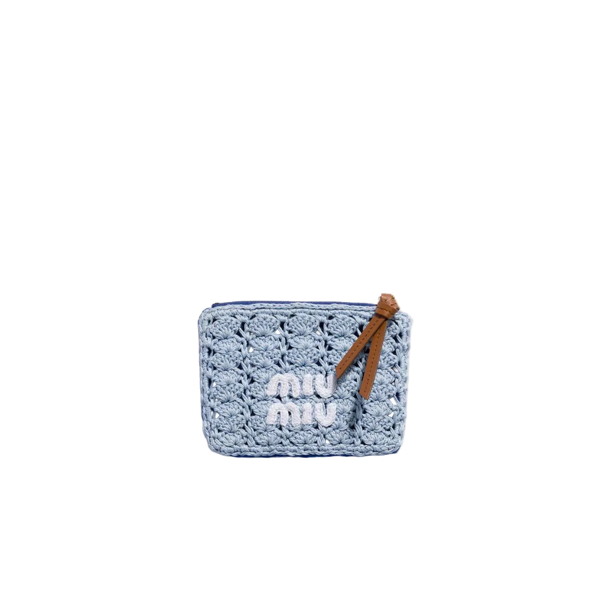 Crochet zipper pouch-MIU MIU-306753-TU-Verso