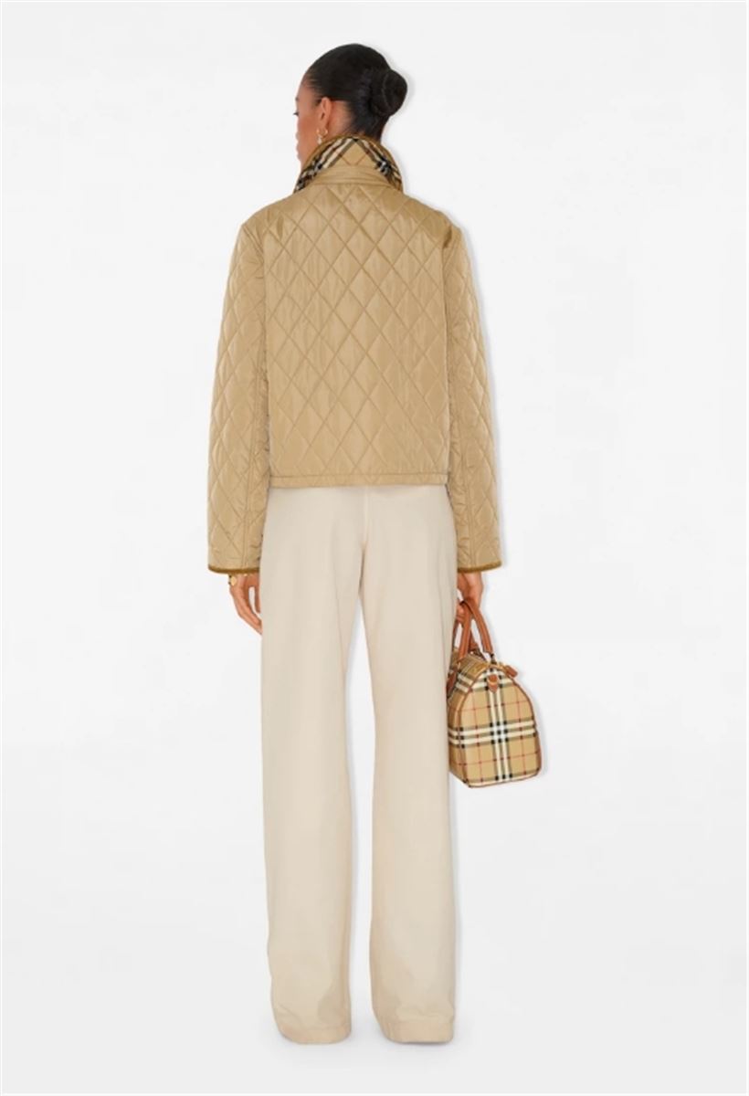 CROPPED QUILTED NYLON JACKET-BURBERRY-Verso