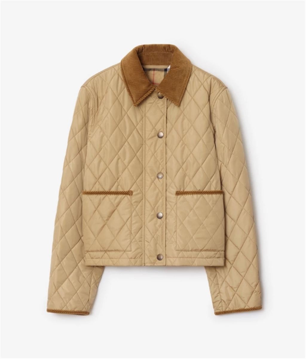 CROPPED QUILTED NYLON JACKET-BURBERRY-Verso