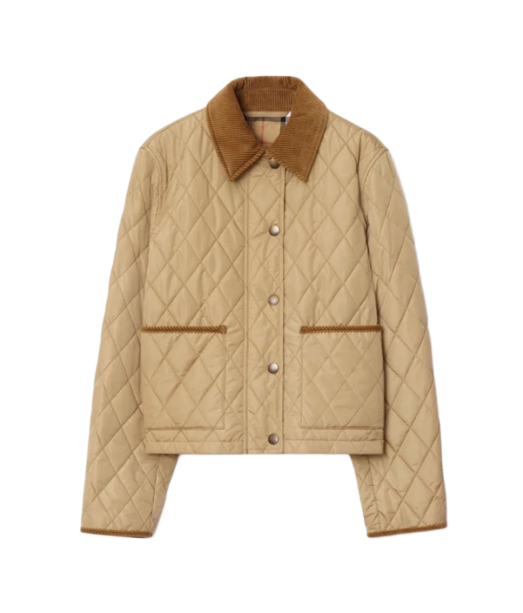 CROPPED QUILTED NYLON JACKET-BURBERRY-Verso