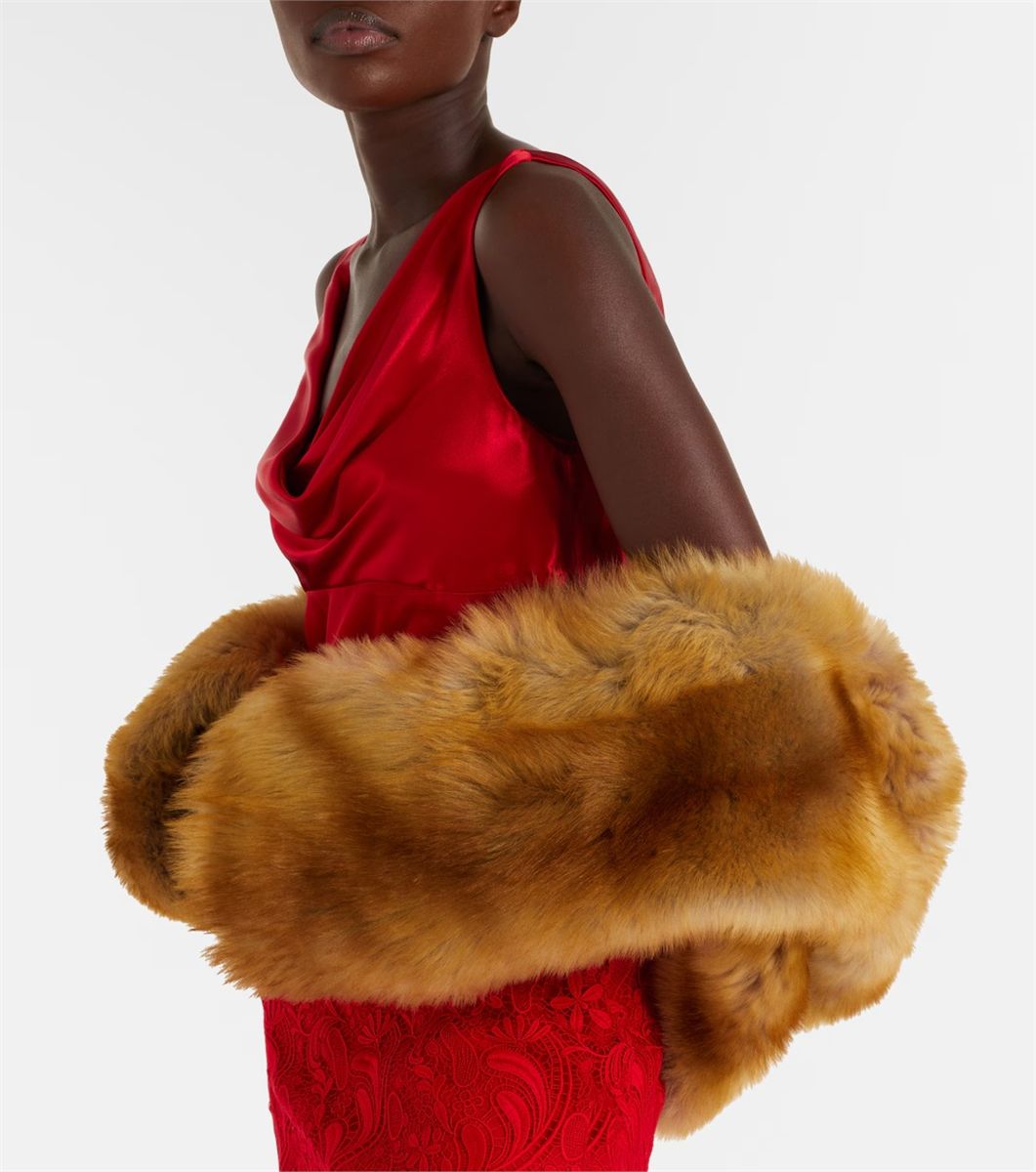 Cropped shearling jacket-FERRAGAMO-Verso