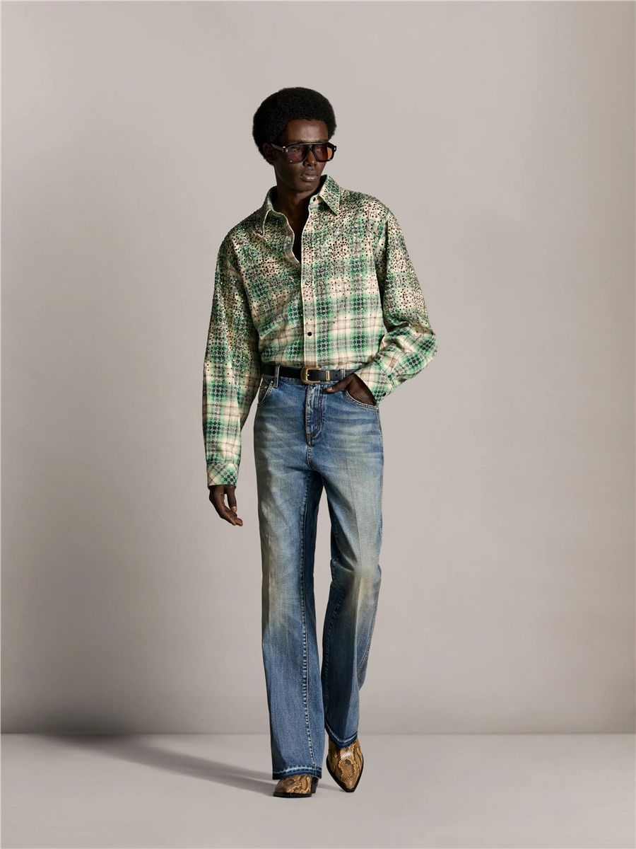 Crystal oversized western flannel-AMIRI-Verso