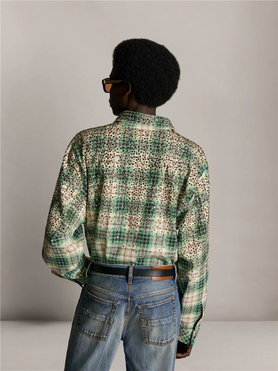 Crystal oversized western flannel-AMIRI-Verso
