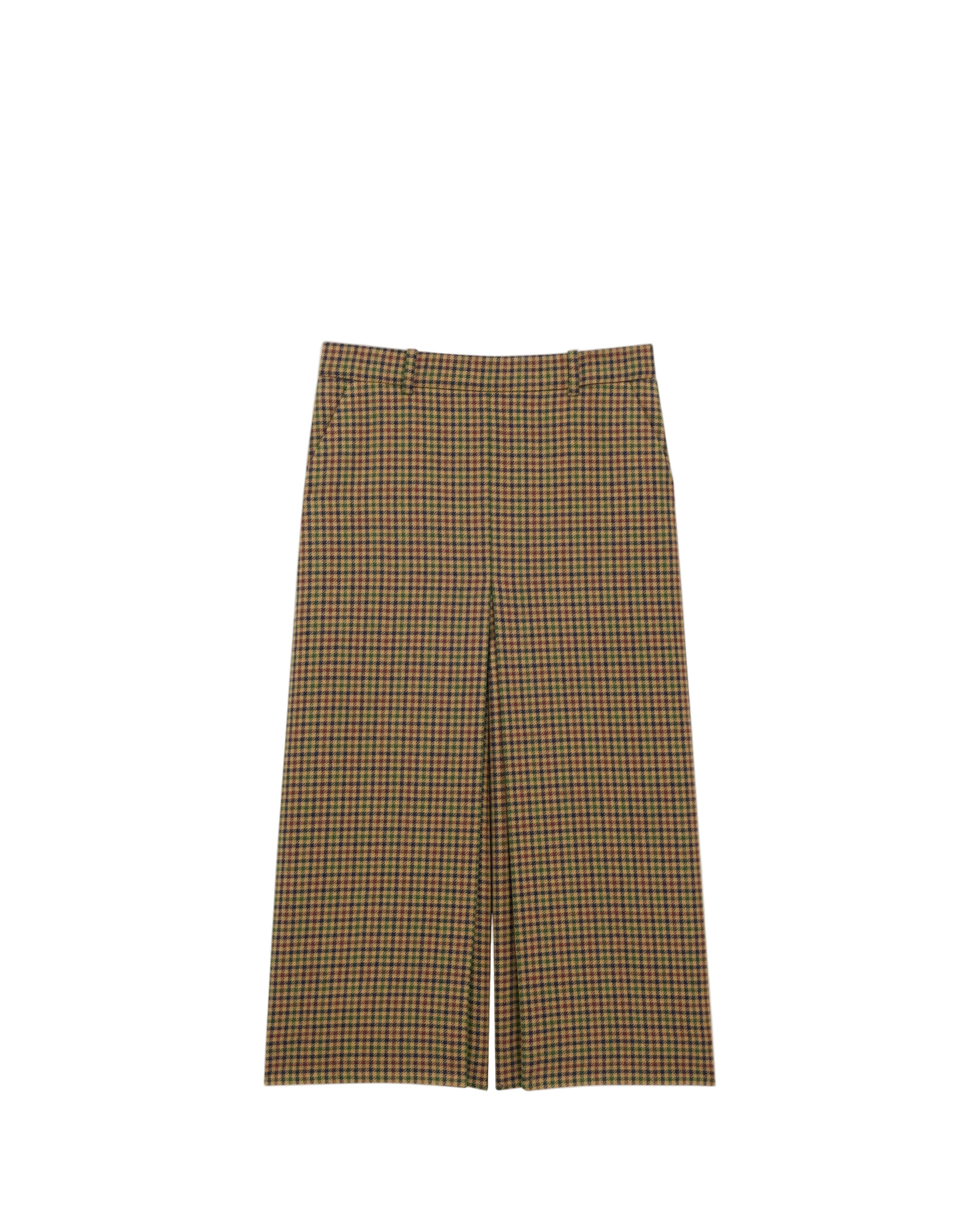 culottes in wool check-SAINT LAURENT-Verso