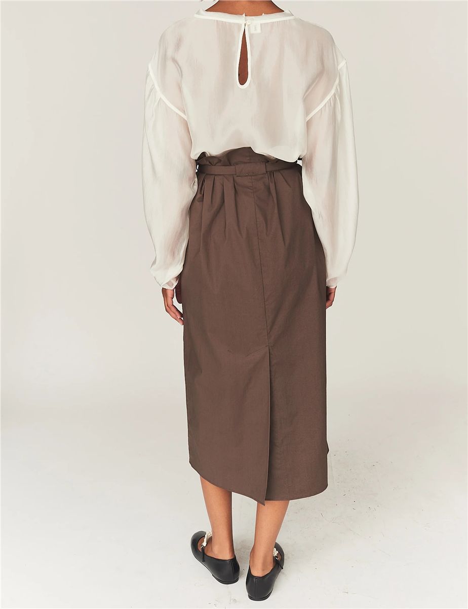 Cyprus maxi skirt chocolate-THE GARMENT-Verso