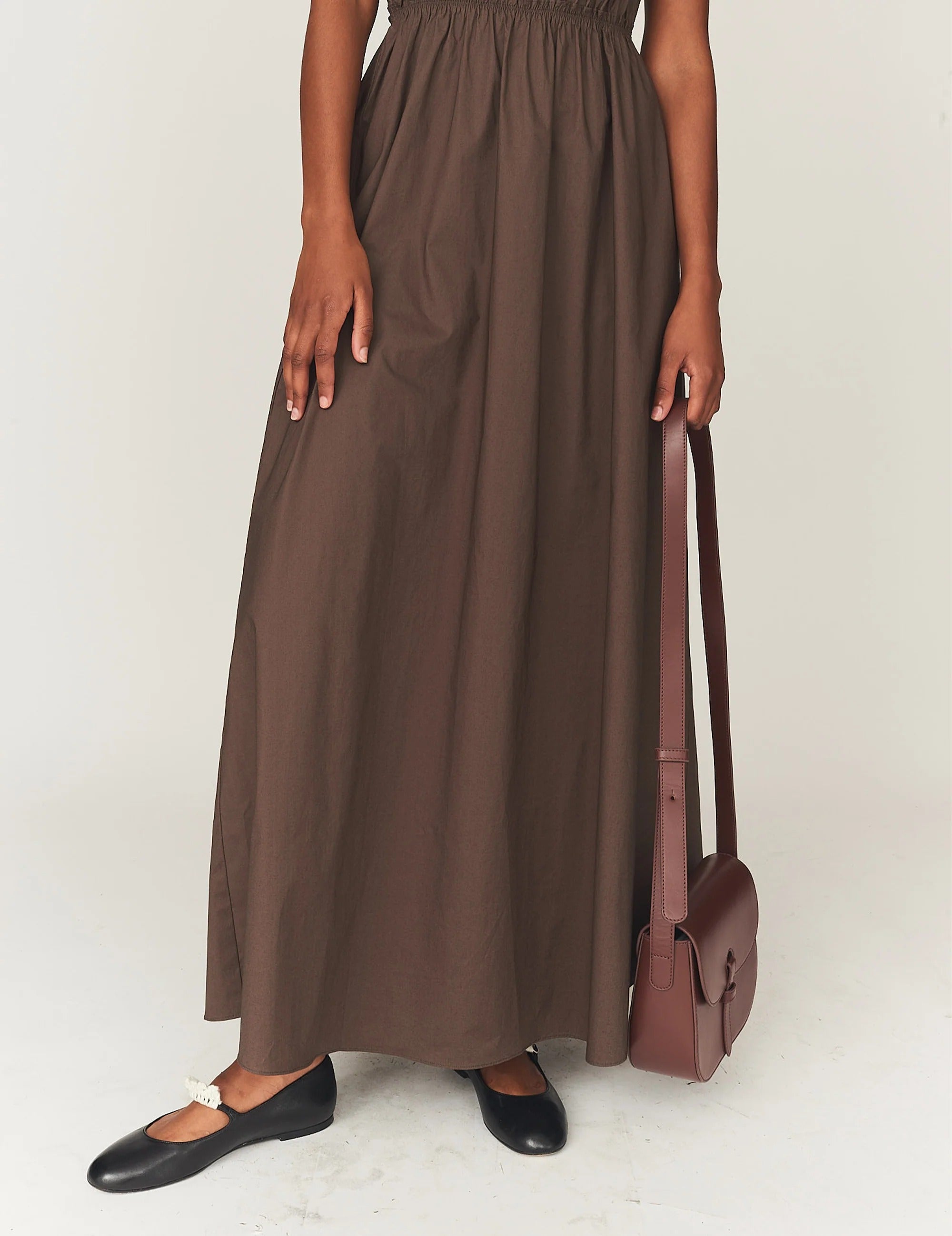 Cyprus Sleeveless Gathered Dress-THE GARMENT-Verso