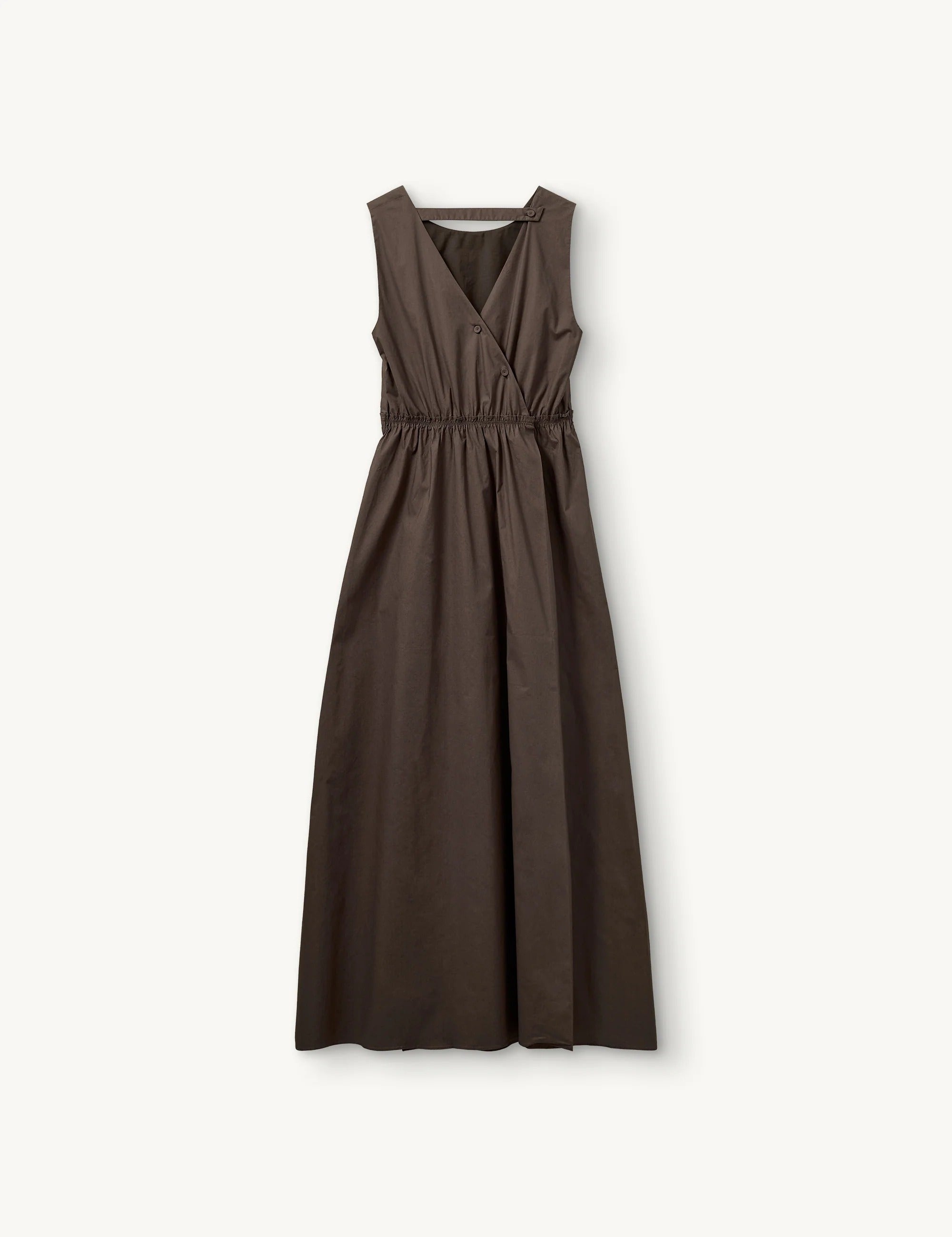 Cyprus Sleeveless Gathered Dress-THE GARMENT-Verso